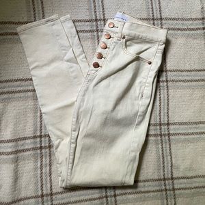 Loft High Waist Skinny Ankle Jeans